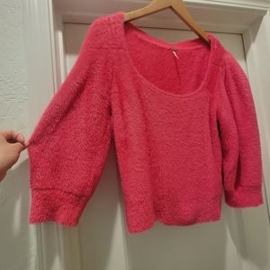Cutest Hot Pink FP Sweater